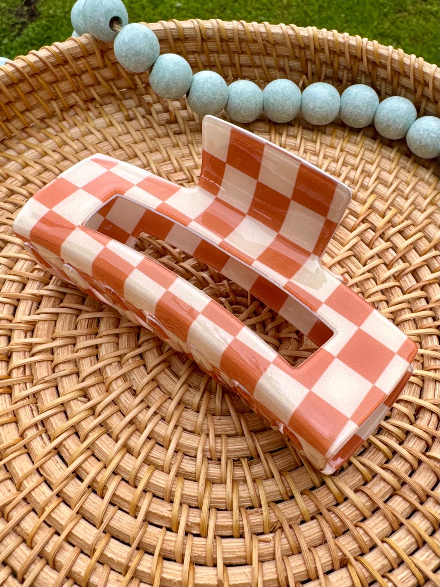 Checkered Hair Clips
