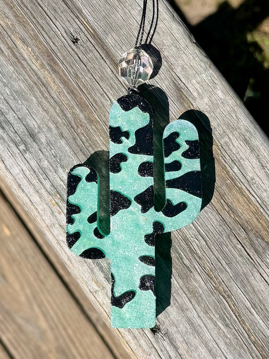Cow Print Cactus Freshie