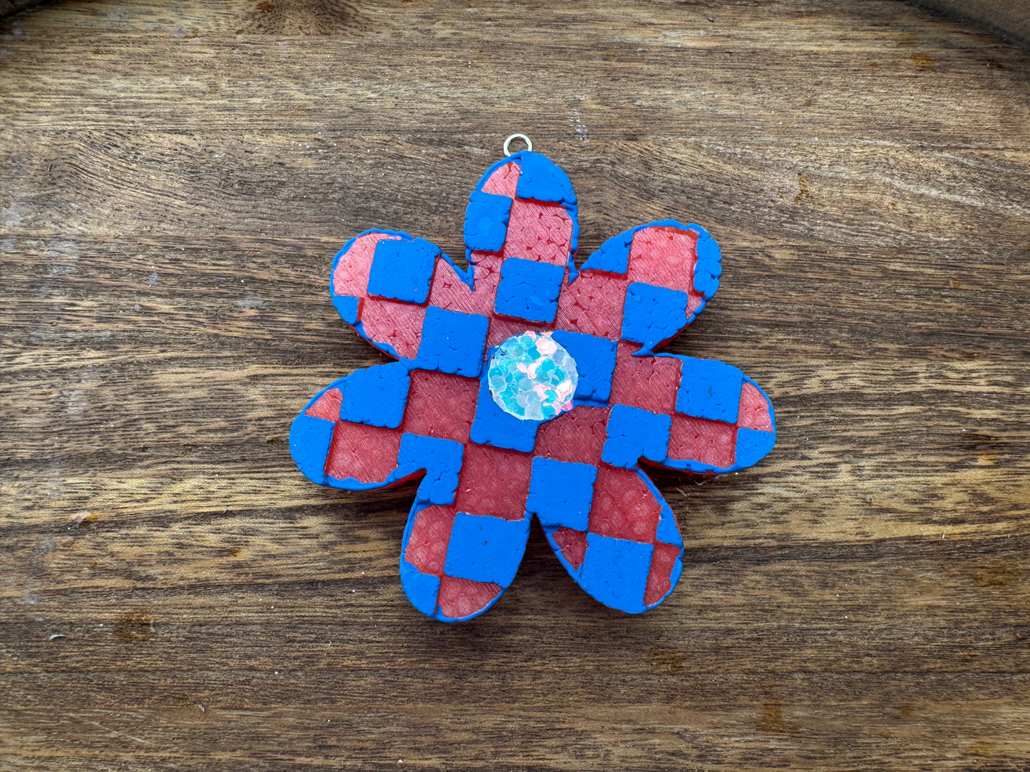 Checkered Flower Freshie