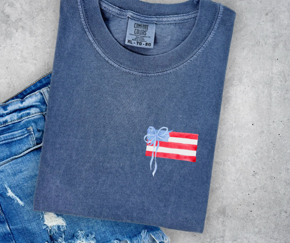 Patriotic Bow Tee Pre-Order
